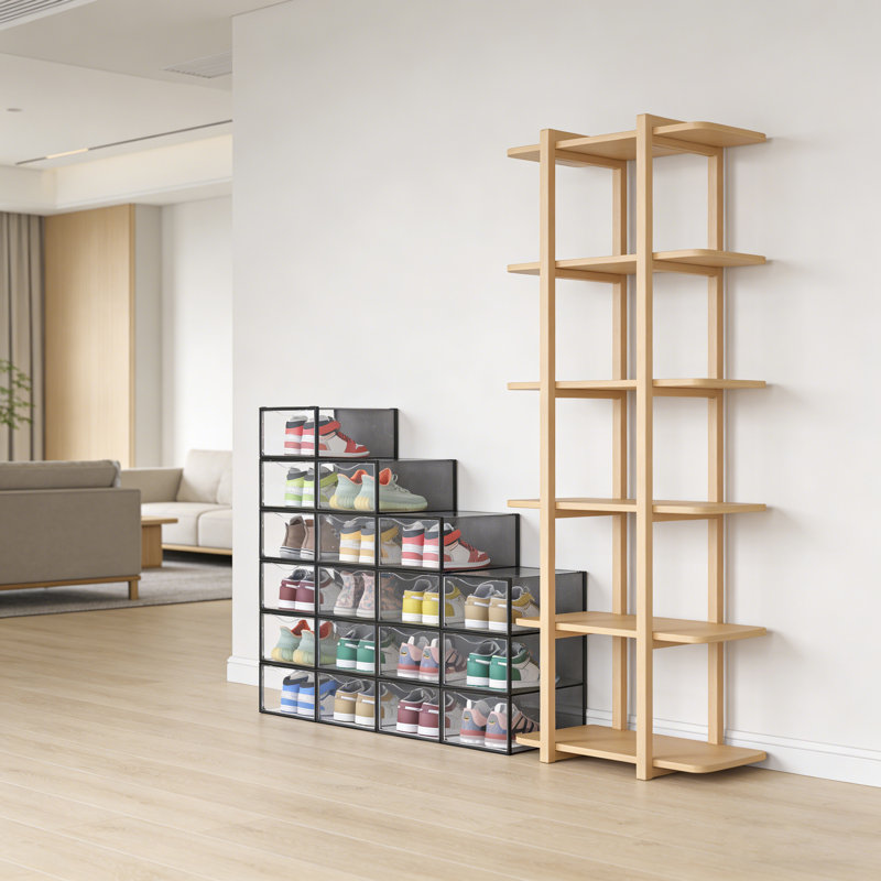 Boîtes de rangement pour chaussures empilables