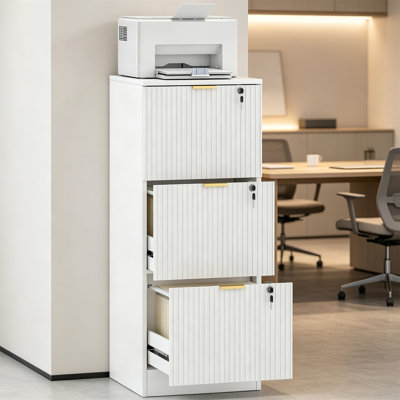 40cm Wide 3 -Drawer File Cabinet