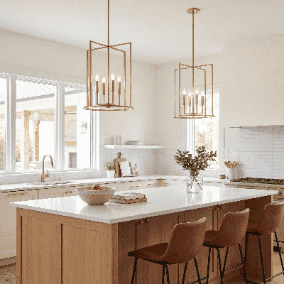 Keldric 4-Light Pendant in Brushed Nickel