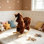 Plush Rocking Horse with Sound Effects, Safe Animal Toddler Ride-On Toy With Handlebars & Safety Belt & Footrests, Indoor/Outdoor Rocker for Kids Ages 1–3