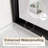 60 In. W X 72 In. H Double Sliding Framed Shower Door With SGCC 1/4 In. Clear Glass-116269468