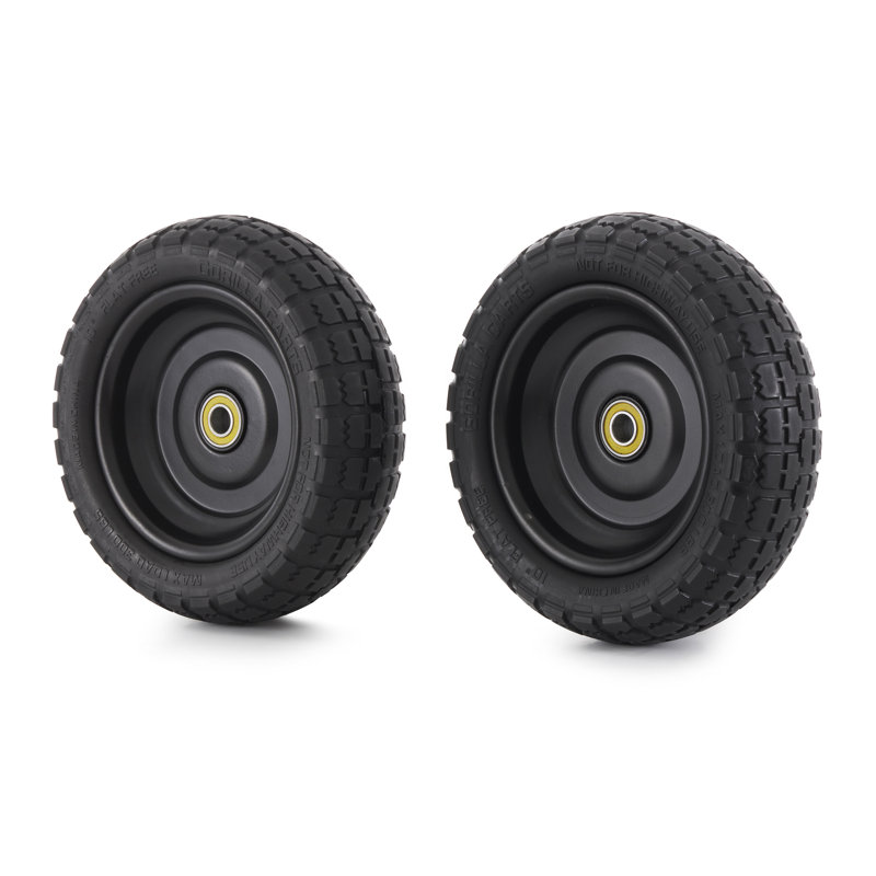 Pneu de remplacement pour chariot utilitaire, H 10 po x l 10 po x P 10 po