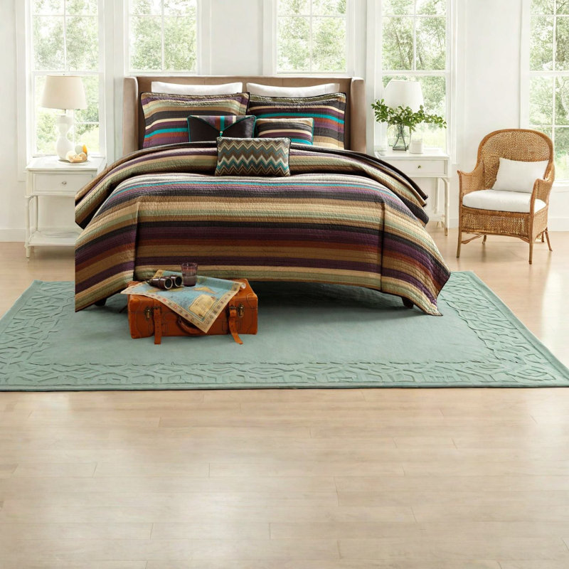 Ensembles de literie matelassés en coton de qualité supérieure, multicolore, style rustique pour la maison