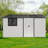 Metal sheds with window and sliding door-113549749