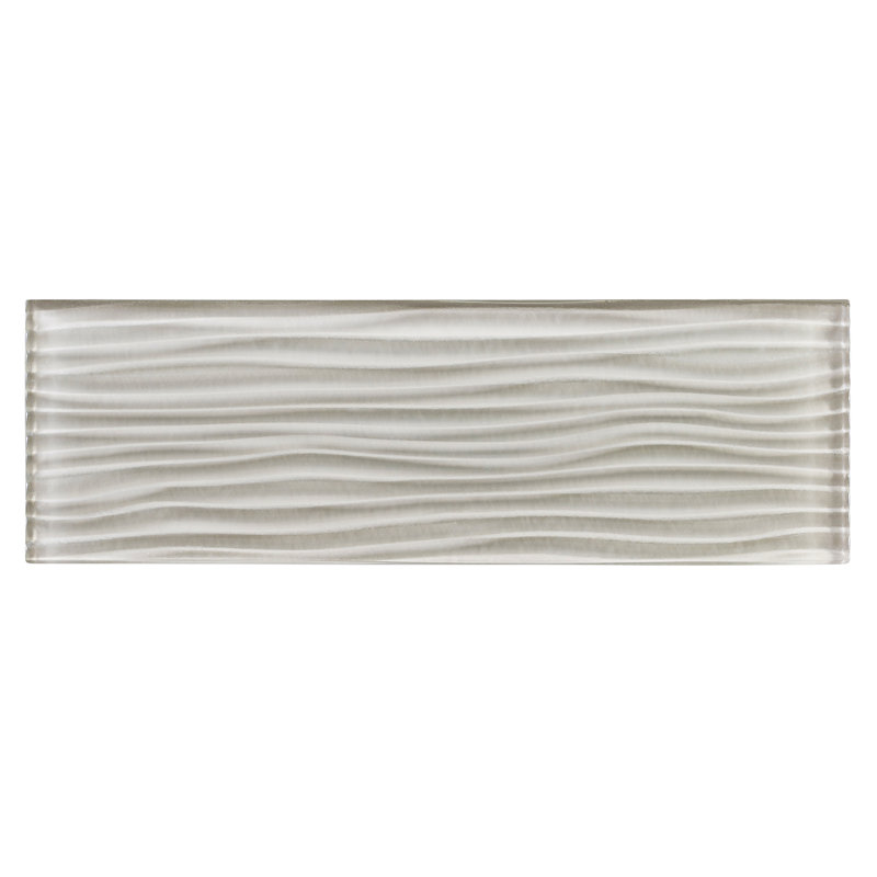 Enchant-Parade  4-in. x 12-in. Glass Subway Textured Polished Wall & Floor Tile, Molt