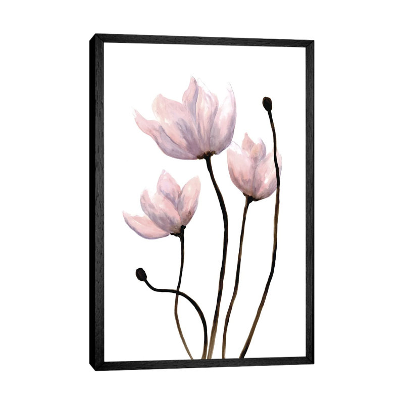 Fresh Growth I by Doris Charest - Painting on Canvas, 152.4cm H x 101.6cm W x 3.81cm D, Black Framed