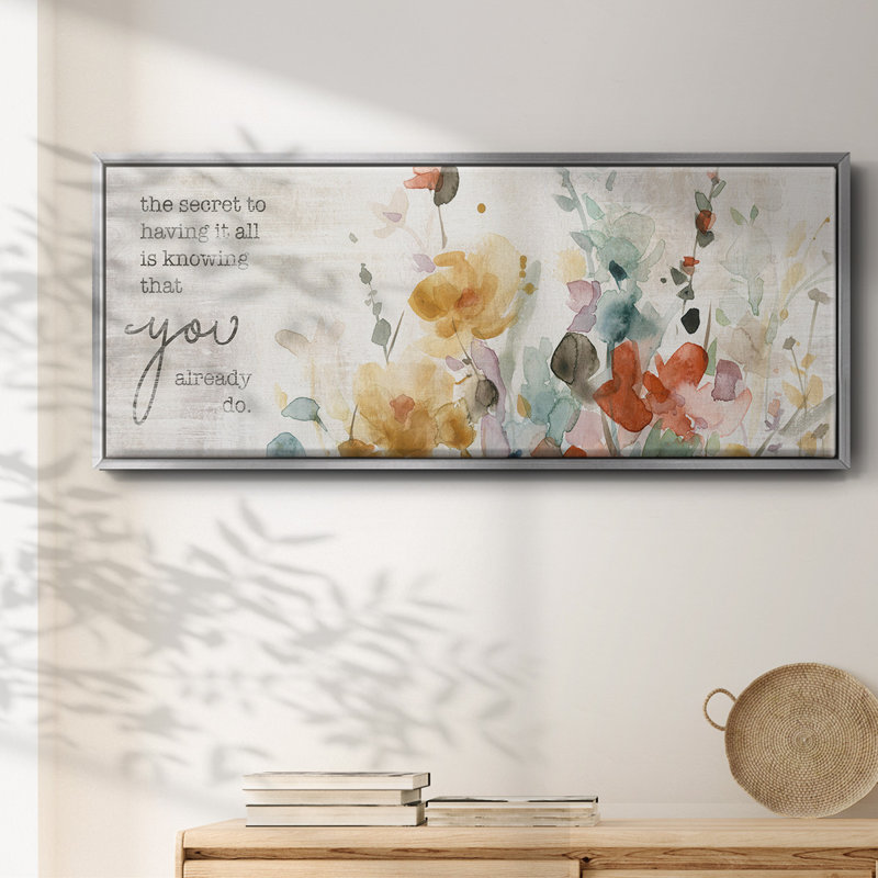 Full Bloom Verse- Framed Canvas
