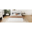 Grand lit plateforme tapissier, blanc
