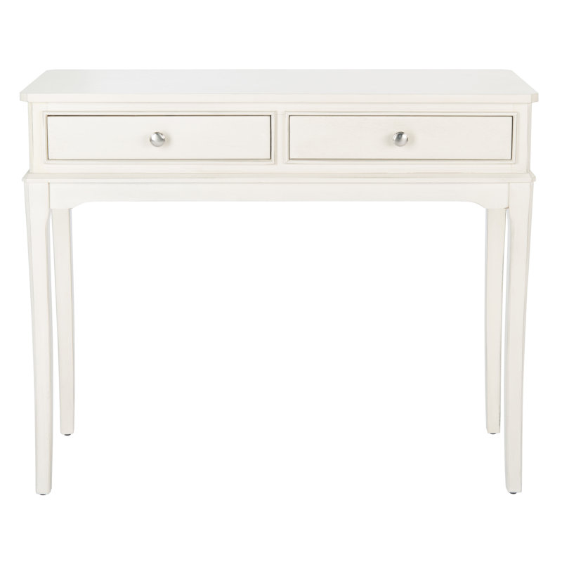 Opal 90.16999999999999cm Console Table, Distressed / White
