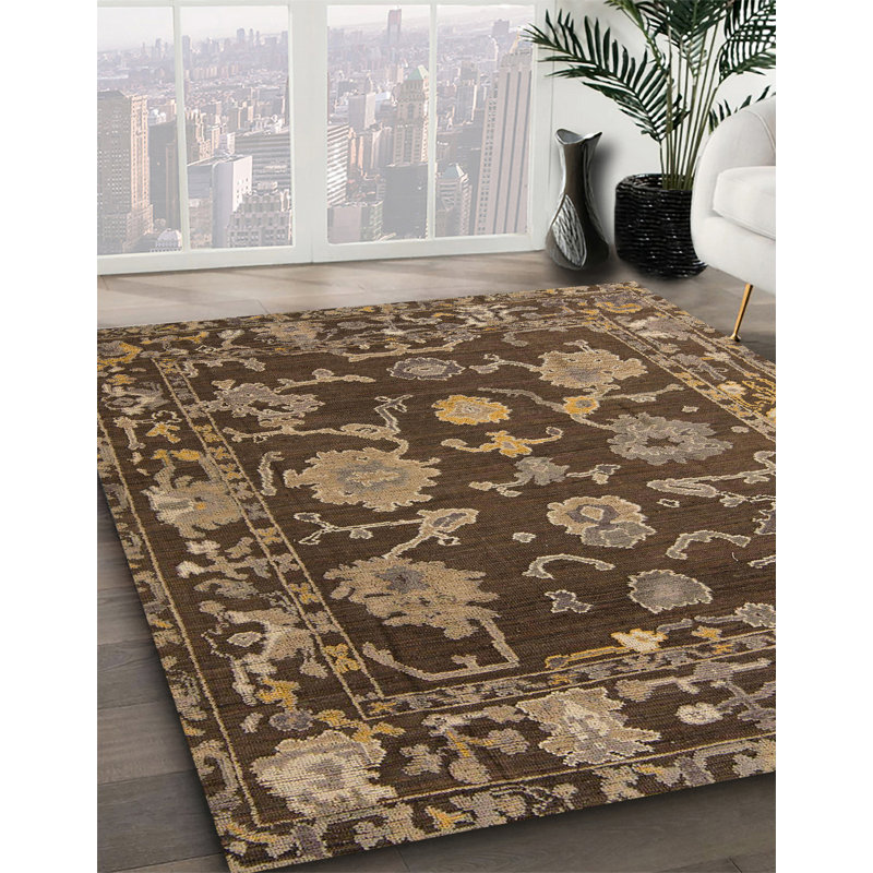 Abstract Indoor Rug, Square 6'