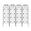 Paquet de 2 treillis de jardin en métal 71 po x 19,7 po antirouille pour plantes grimpantes