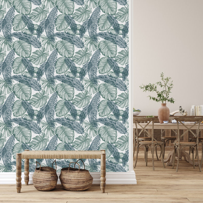 Panneau de papier peint Jylon Exotic Leaves, L 2,08 pi x L 18,75 pi