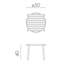 Doga Outdoor Round Bistro Table-1639595132