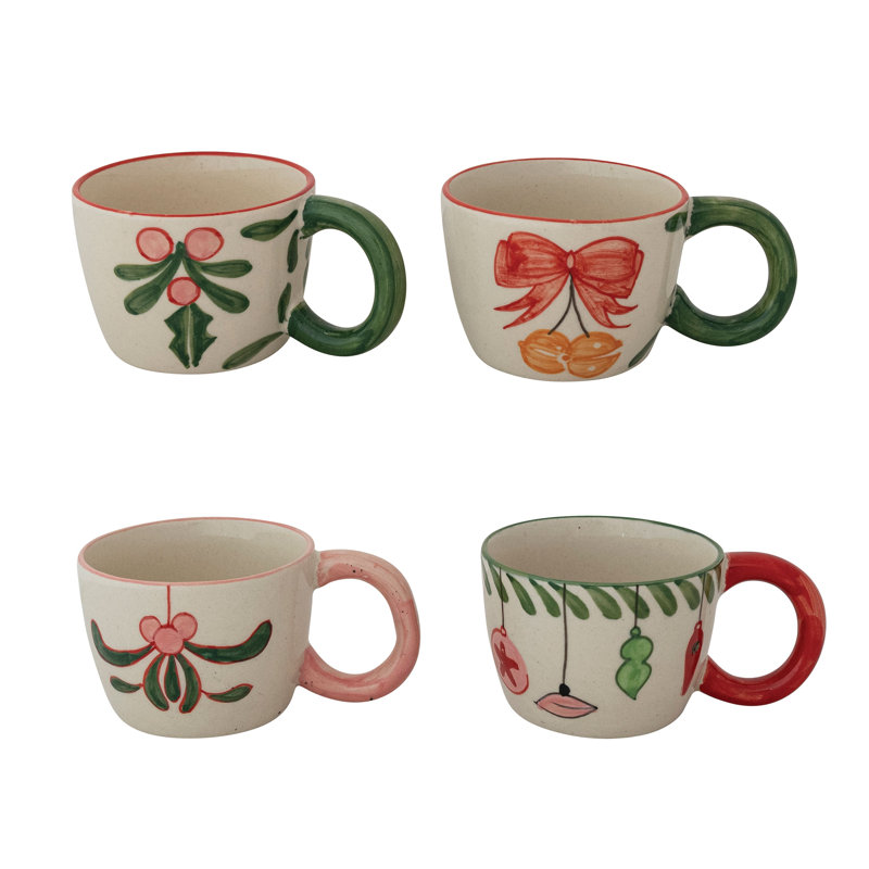 Stoneware Mug W/ Holiday Botanicals/Images