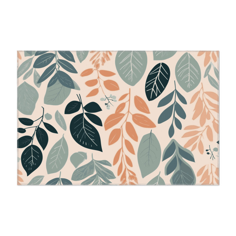 Garden Echoes Indoor And Outdoor Area Rug, Rectangle 9' x 12'