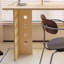 Light brown durable artificial board computer desk-752818020