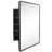 JS Framed Medicine Cabinet Recessed/Surface-Mounted with 3 Glass Adjustable Shelf &  Mirror & Magnetic Catch 16"W x 24"H-1077357085