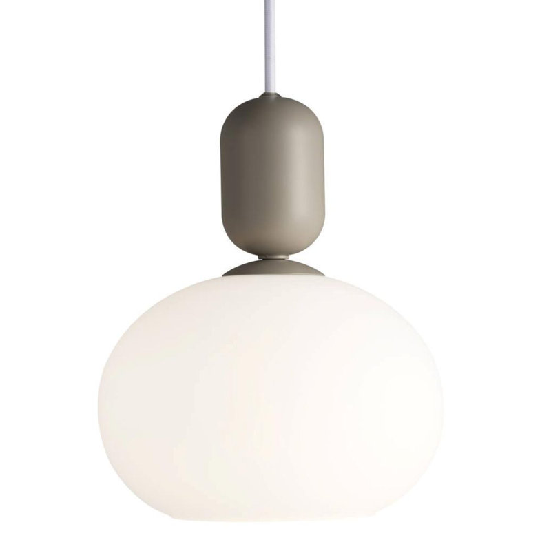 1 - Light Shaded Pendant, Grey