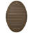 37"H x 25"W x 2 1/8"D Vertical Oval Gable Vent