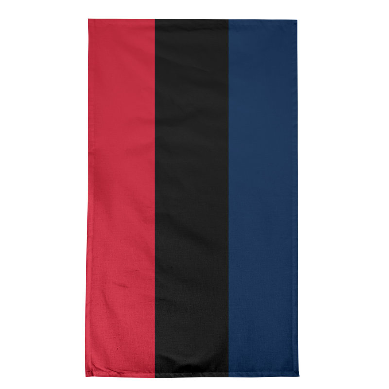 Anaheim Stripe Tea Towel Kitchen Towel, Cotton Twill, Red/Black/Blue