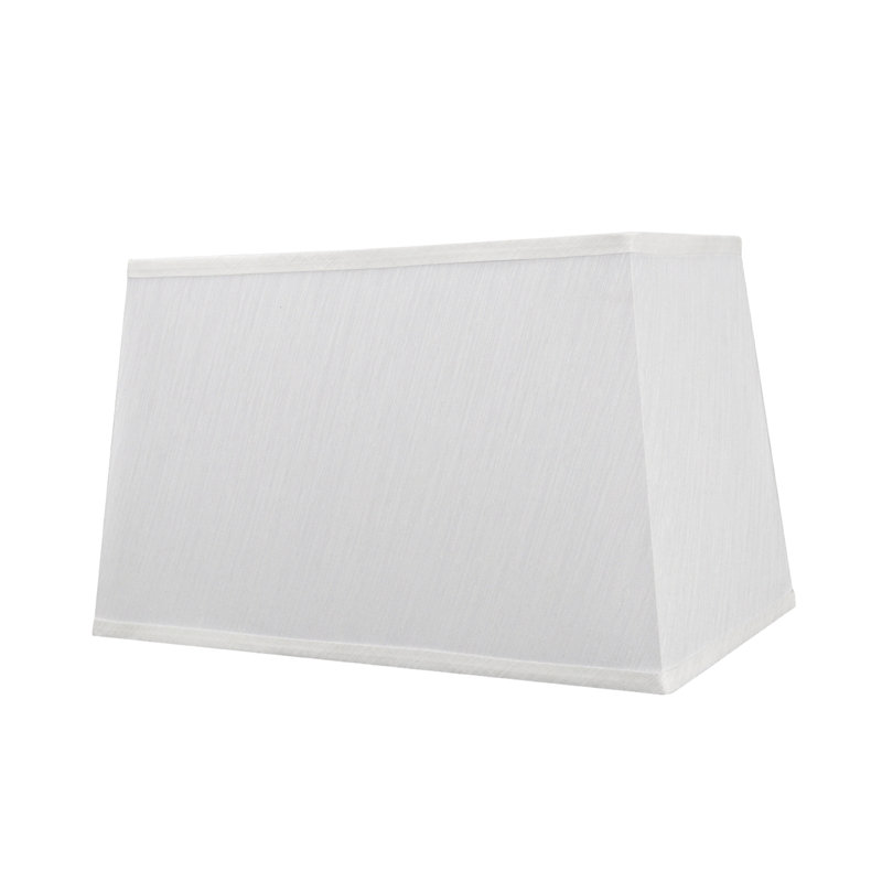 10'' H Gauze Textured Fabric Rectangle Lamp Shade