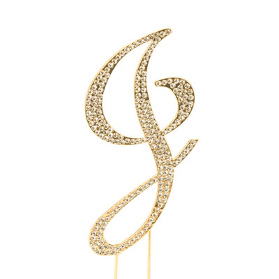 Surmatelas à gâteau "j" rhinestone
