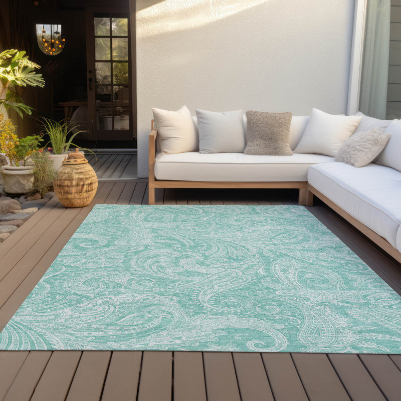 Tapis intérieur / extérieur Cresley avec envers antidérapant, Rectangle 5 pi x 7 pi 6 po