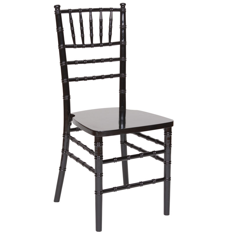 Chaise Chiavari avec coussin, Noir