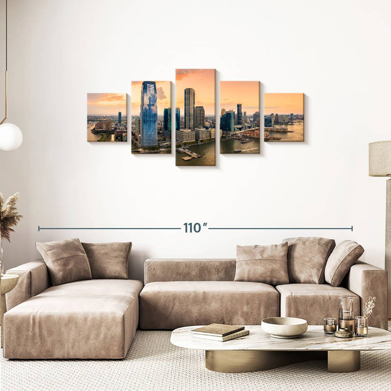  «Panoramic Jersey City, H 34 po x l 74 po