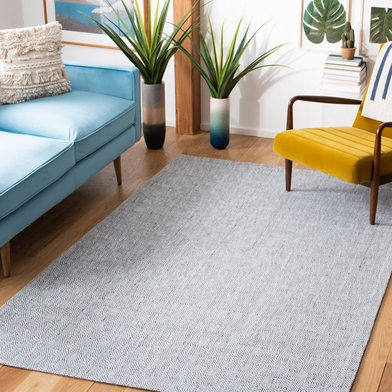 Denyse Hand Woven Performance Geometric Rug, Rectangle 5' x 8'