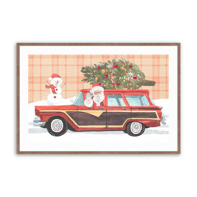 Imprimé wagon du Père Noël