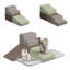 6-Pcs Pet Ramp Dog Stairs Colourful Foam Blocks-783797906