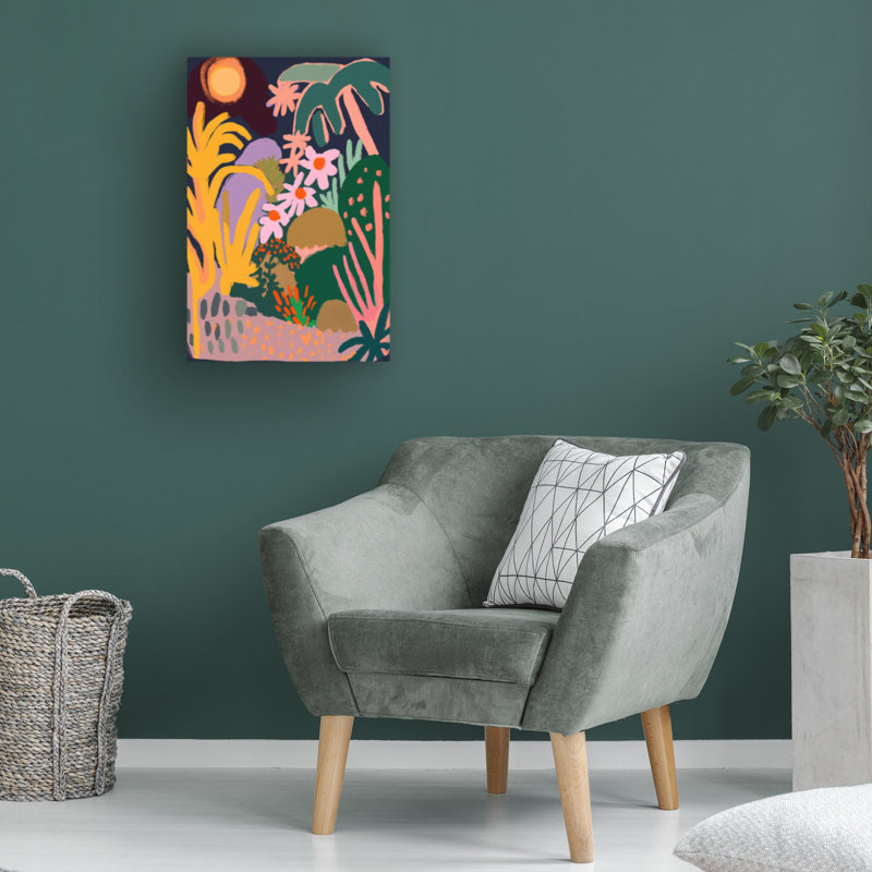 Art sur toile sur l'île de Moon, H 12 po x l 19 po