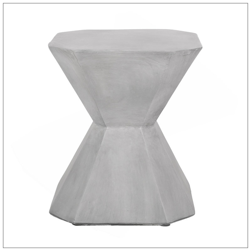 Table d'appoint d'extérieur en béton léger