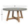 Bridge 47" Round Dining Table W/ Brushed Grey Base