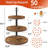Cupcake Stand, 3 Tier Large Cupcake Stand For 50 Cupcakes Rustic Dessert Table Display Set Wood Cupcake Tower Cake Stand Tiered Tray