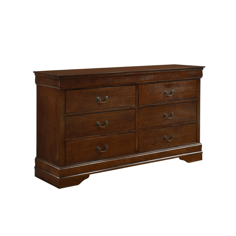 Commode de style traditionnel 1pc Louis Phillipe, Brun