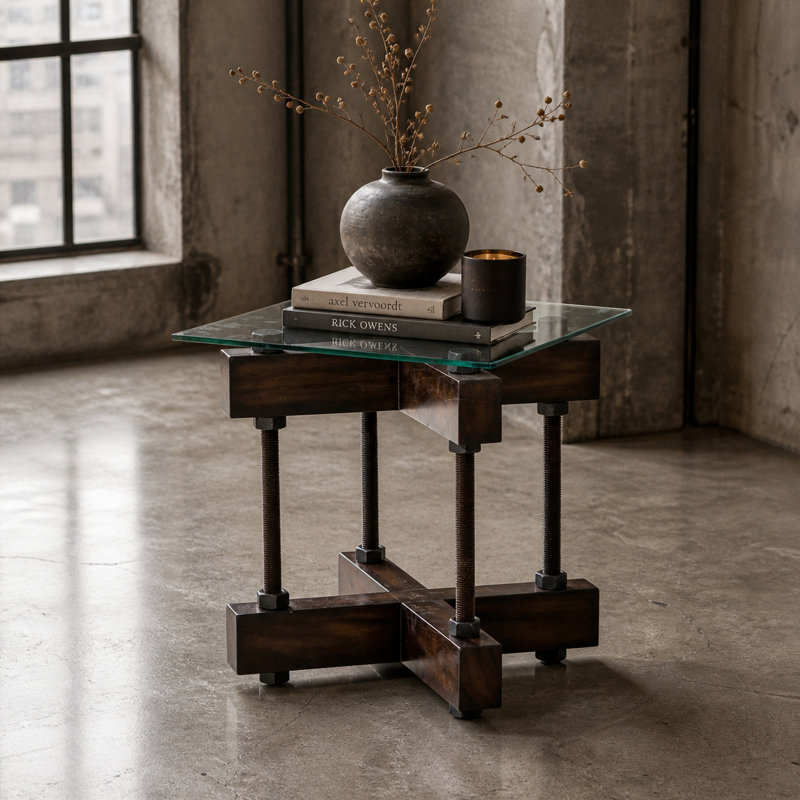Killington Glass End Table