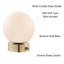Lampe globe en métal Brainard-701781280