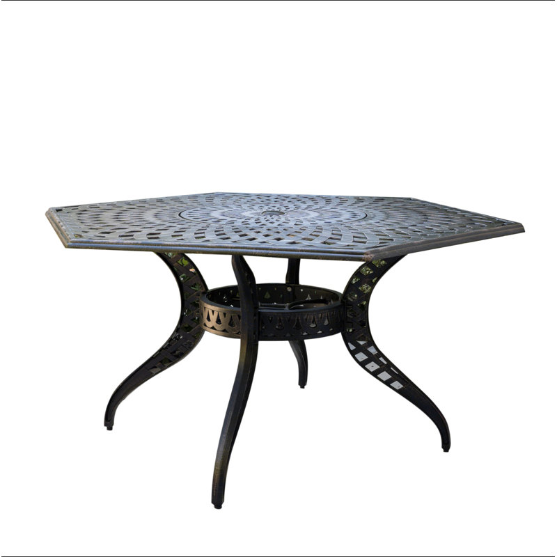 Table en mailles hexagonales Cayman Arch II