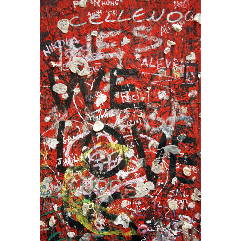 «Thetis Graffiti Wall On Canvas» par Klikk, peinture, H 36 po x l 24 po