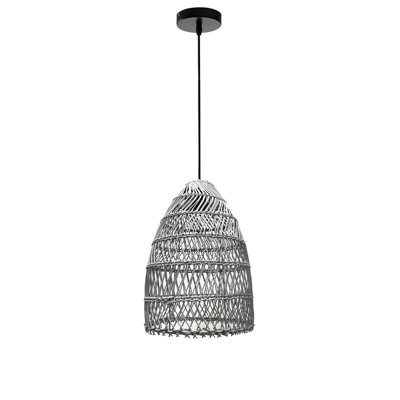 Luminaire suspendu en rotin naturel Musselman