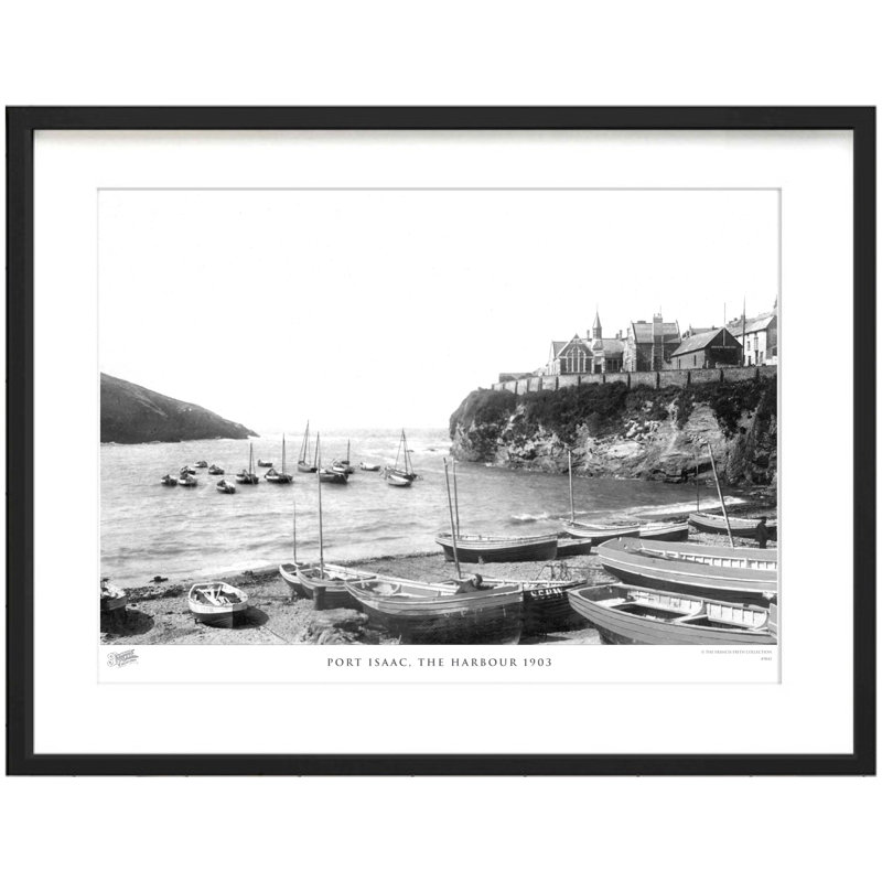 Port Isaac, The Harbour 1903 - Single Picture Frame Print, 40cm H x 50cm W x 2.3cm D