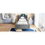 Lit plateforme simple en bois avec éclairage à DEL, tête de lit fonctionnelle, garde-corps et 2 tiroirs de rangement en lampe grise, multi-usage-1157911841