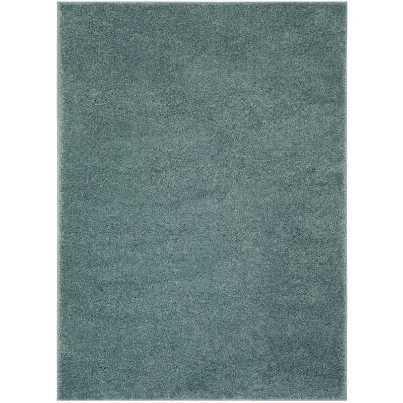 Helsel Shag Performance Machine Washable Solid Color Rug, Rectangle 3' x 5'
