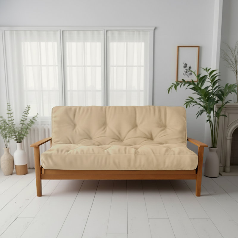 Matelas en mousse pour canapé-lit Futon de Lipson - , certifié CertiPUR-US, sans cadre, 8", Grand, Beige