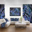 «Symmetric Spiral Blue Flower», impression-26688115-35062376