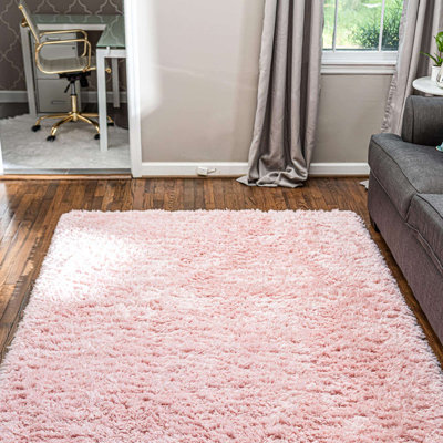 Tapis rose clair Hermina