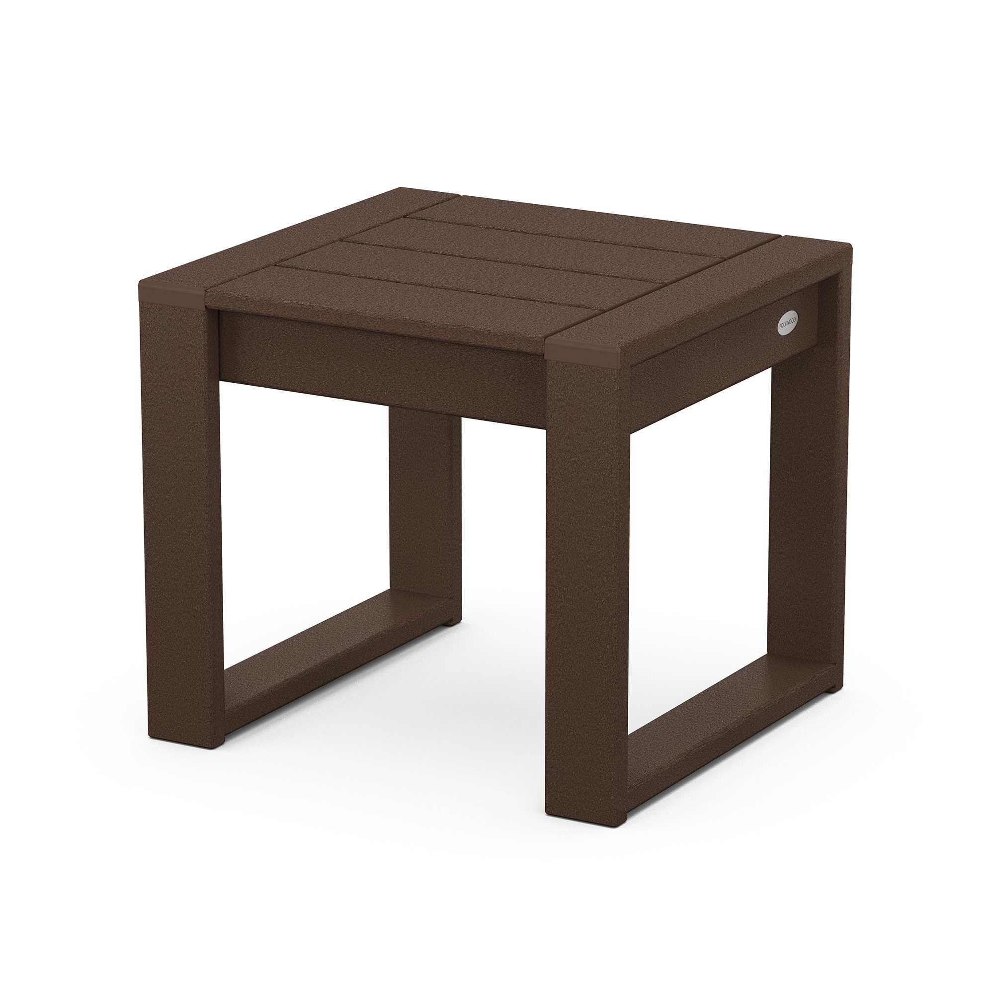 EDGE End Table, Dark Brown, 17.5"H x 20"W x 20"L
