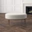 Urban Round Leather Ottoman